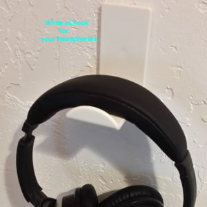 White Headphone Hook